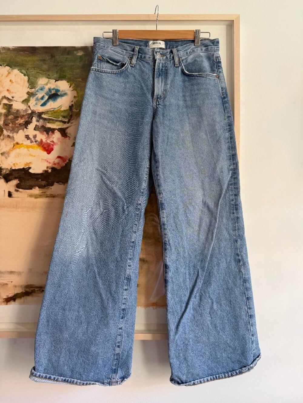 AGOLDE Clara baggy wide-leg organic jeans